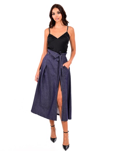 Midi jean skirt