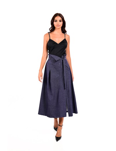 embellished satin top